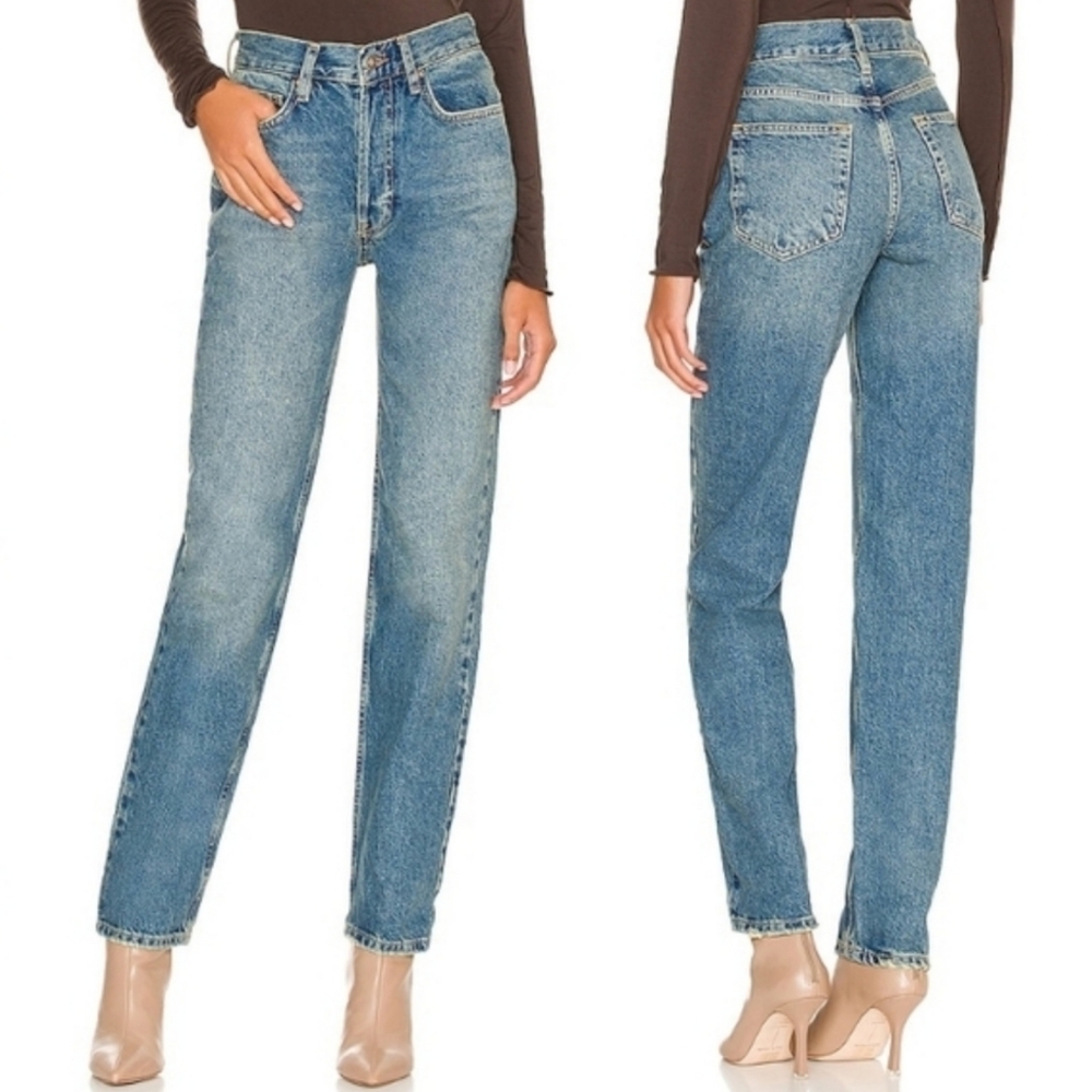 Free People Denim Straight Leg Jeans